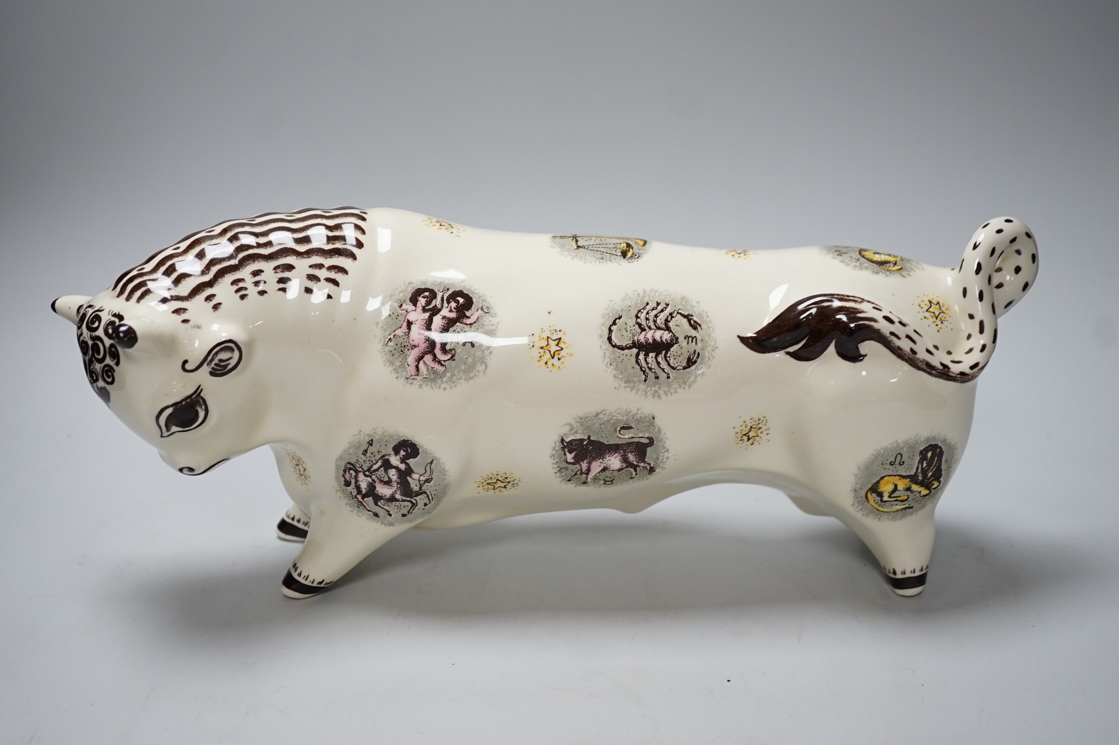 Arnold Machin for Wedgwood. A Zodiac bull, 39cm long